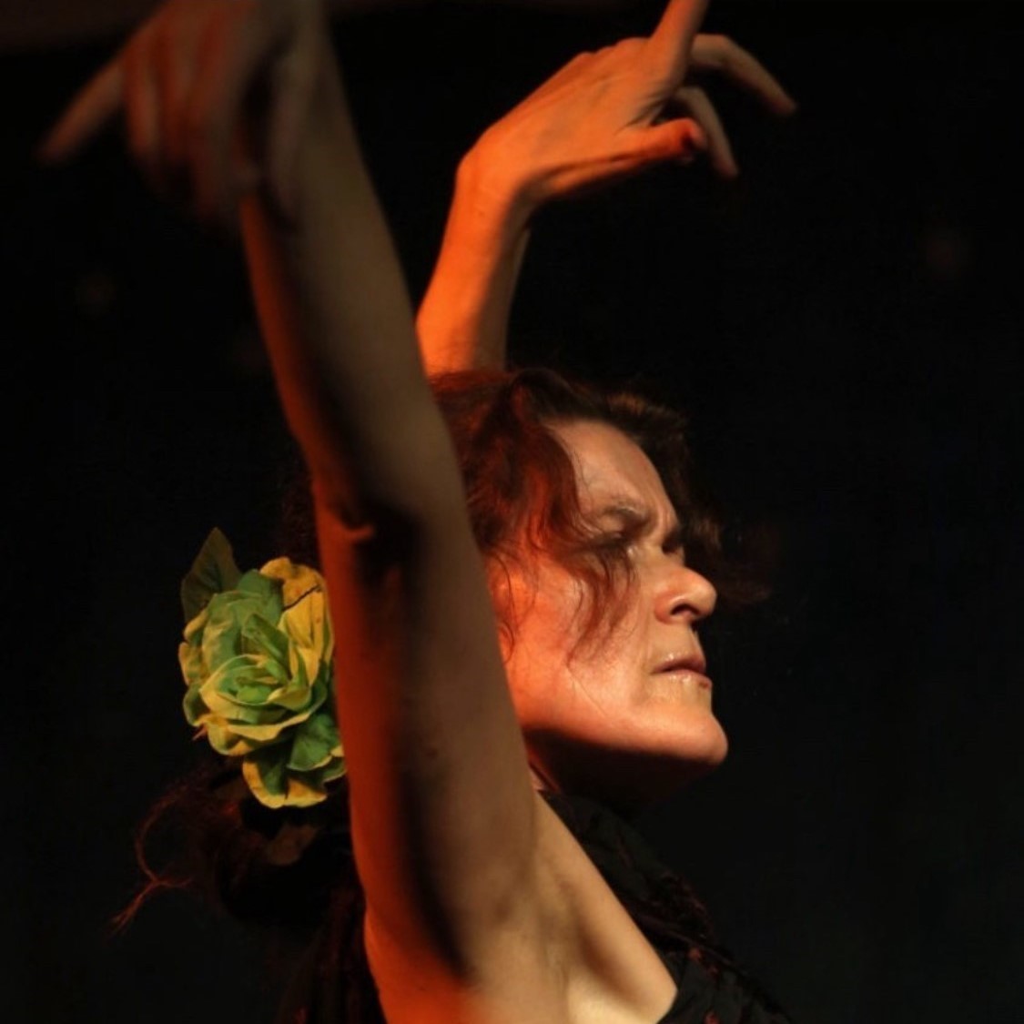 Ana Sojor beim Flamencotanzen