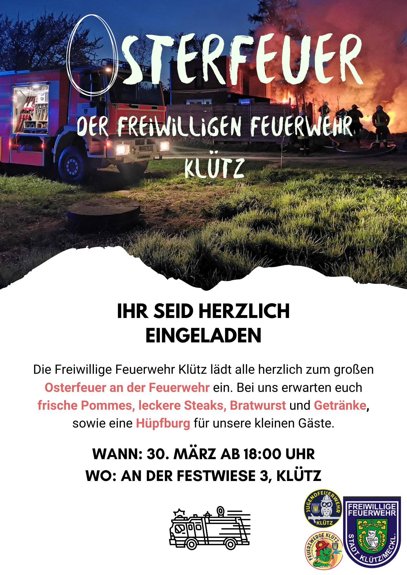Plakat Osterfeuer